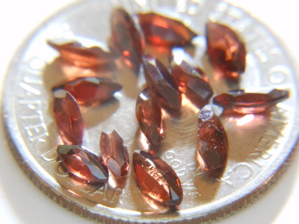 Garnets .26 ct, 14 each 3.64 ctw, USA 20 Year Vendor, Marquise Cut - Image 4 of 4