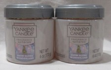 Yankee Candle Fragrance Spheres Neutralizing Beads Lot 2 SNOW GLOBE WONDERLAND