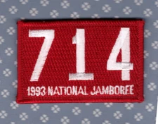 JSP RW  - National Jamboree  1993 - Troop  714  -Mint-