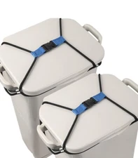 2 Pack Trash Can Lid Lock 30-40 Gal Trash Cans Lid Trash Can Locks for Animal...