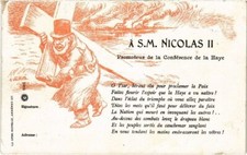 PC S.M. NICOLAS II CONFERENCE DE LA HAYE RUSSIAN ROYALTY SANTA CLAUS (a33796)