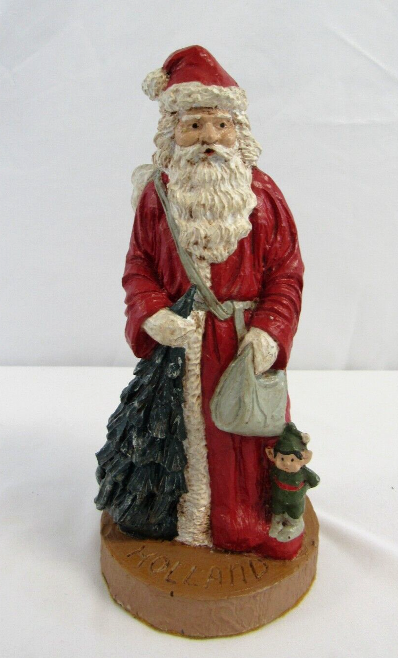 1989 Wood World Inc Virginia Santa Clause Holland Hand Painted