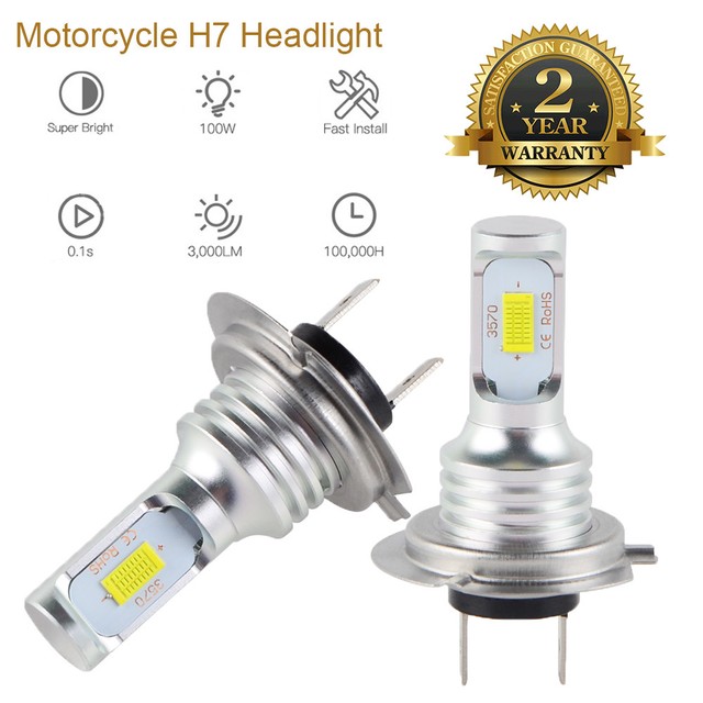 High Power H7 LED Headlight Bulbs Kit For Yamaha FZ6 YZF R1 R6 R6S