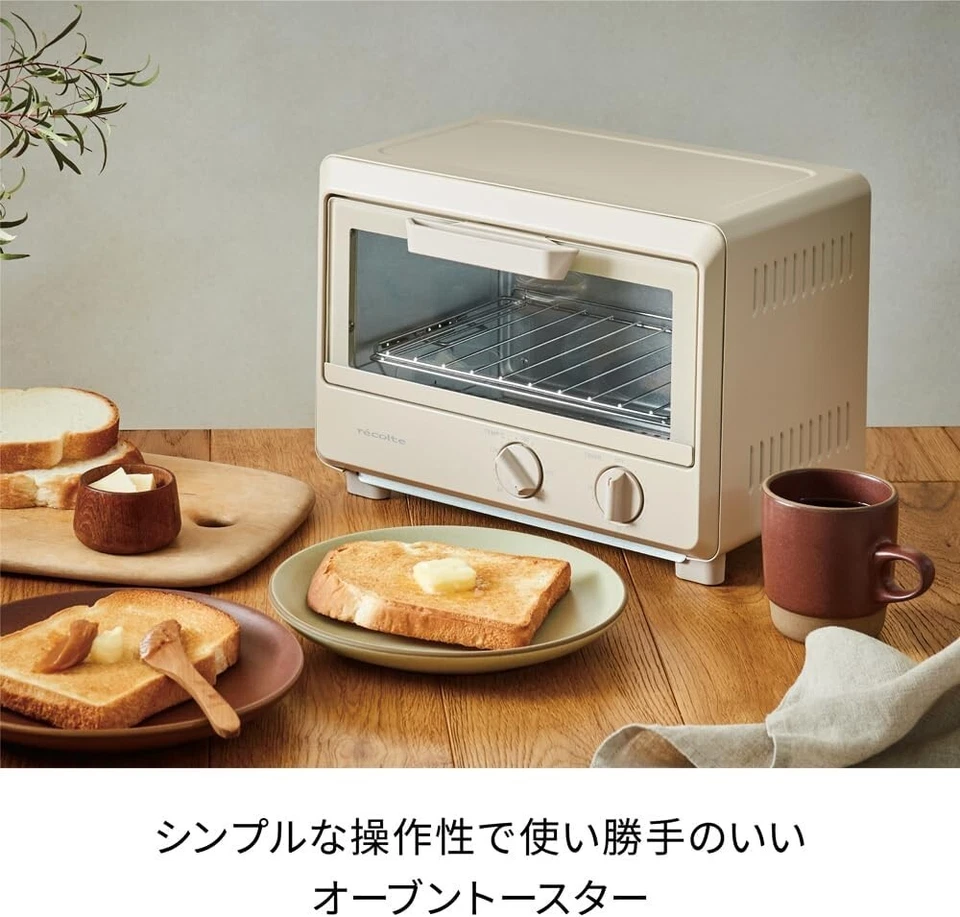 Horno Tostador récolte Blanco Crema ROJO-2(W) AC100V de JAPÓN NUEVO récolte Foto 4 de 4