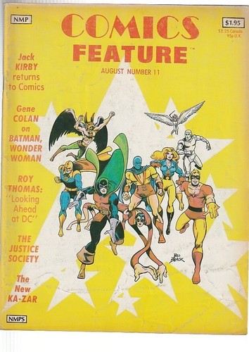 COMICS FEATURE 11 - New Media Publishing 1981 - Gene Colan Jack Kirby Roy Thomas