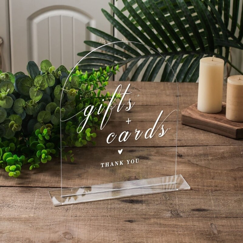 5 Set DIY Acrylic Blank Wedding Table Sign Party Dining Table