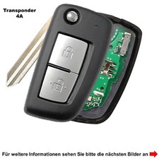 Klappschlüssel Schlüssel für Nissan Micra Juke Navara Murano Pathfinder Qashqai