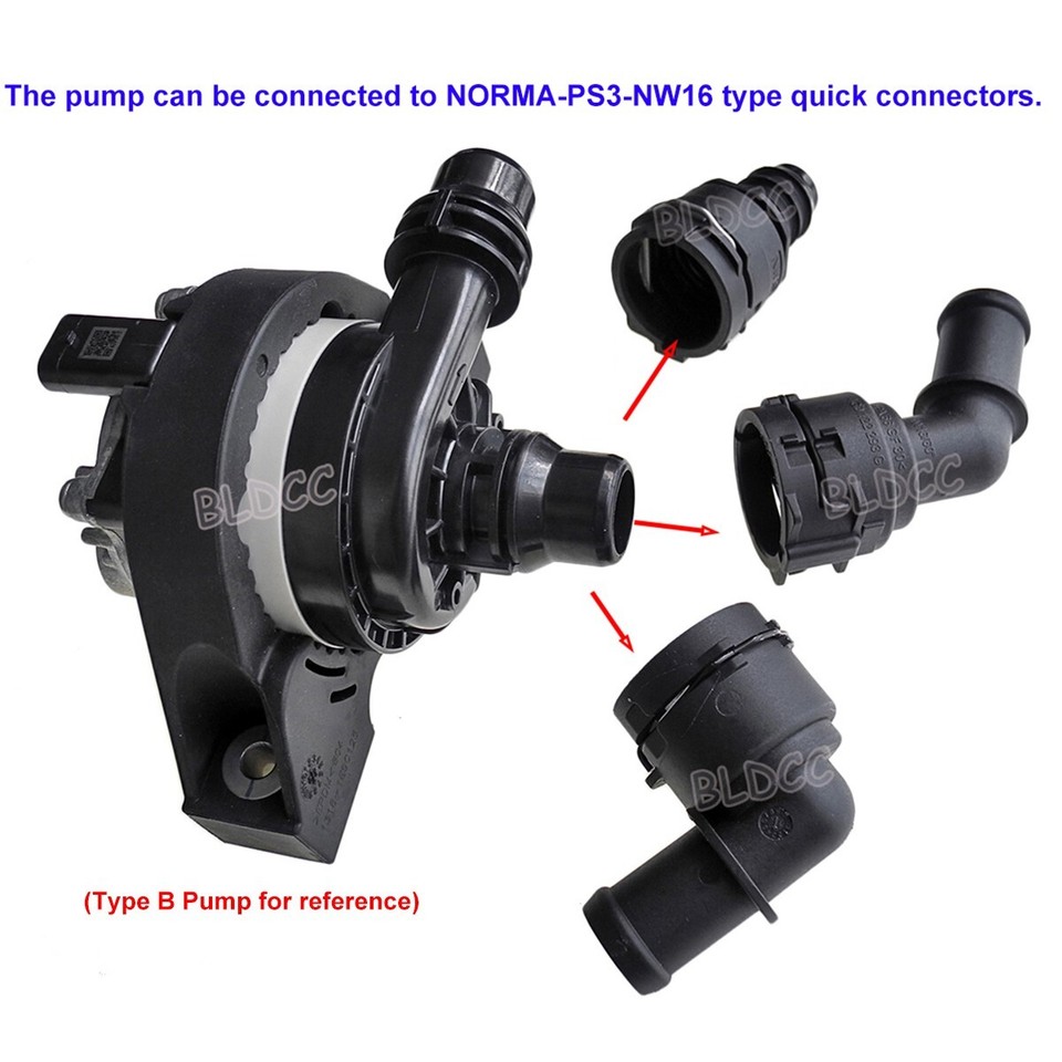 60W Brushless DC Motor Electric Cooling Water Pump 12V Auto Car