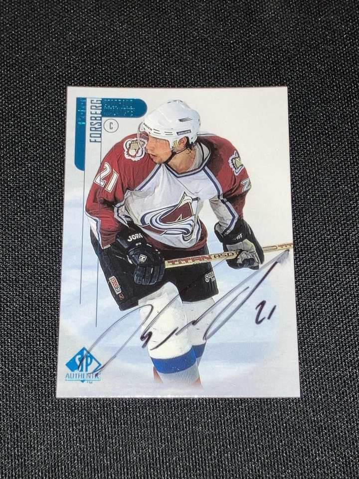 1998 SP Authentic #20 Peter Forsberg Hand Signed Autograph Colorado Avalanche - Image 2 of 4