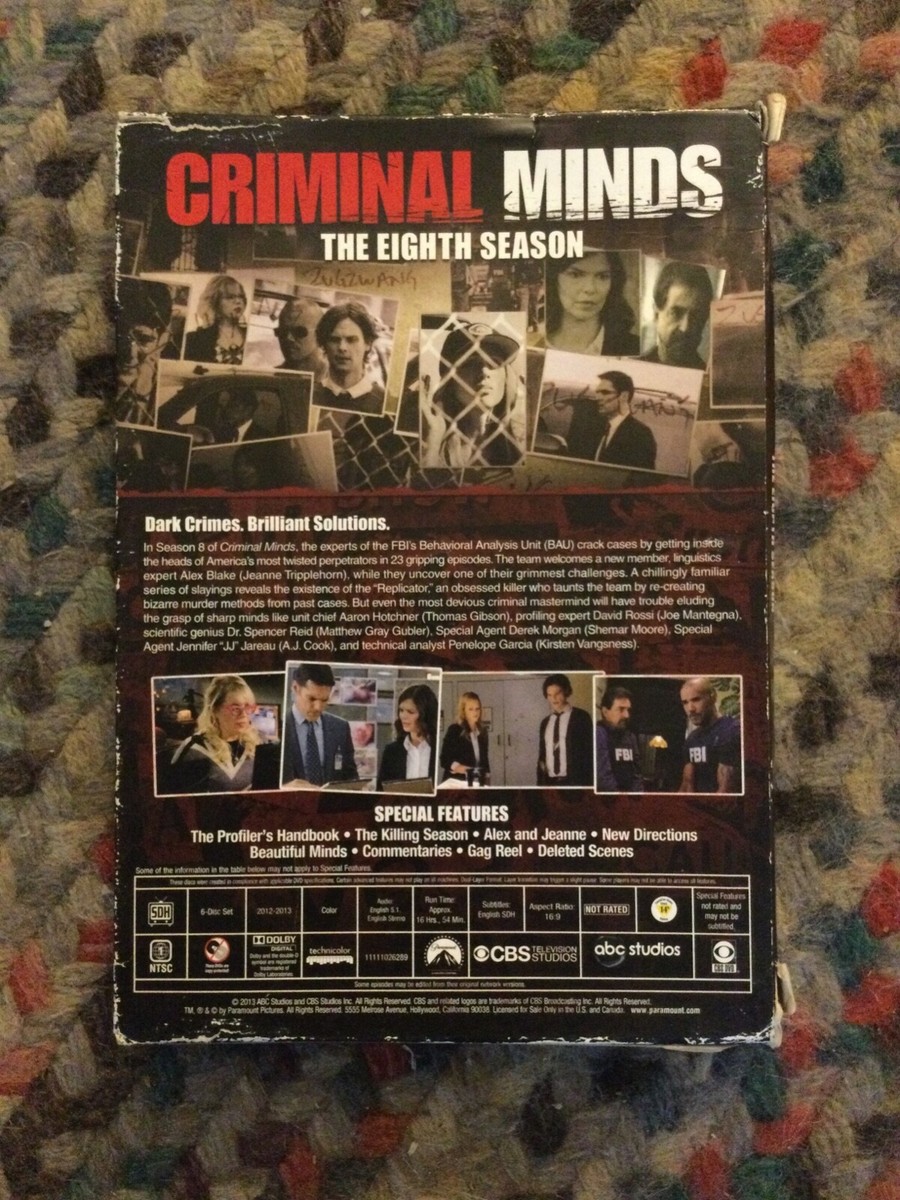 Criminal Minds: Season 8, DVD Widescreen, Subtitled Region 1