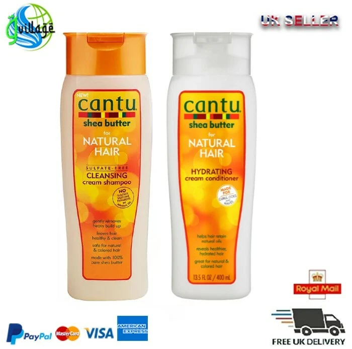 Cantu Shea Butter Sulfate free Cleansing Cream Shampoo & Cream Conditioner new - Image 2 of 4