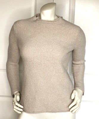 #ad JENNI KAYNE MERINO WOOL BLEND OATMEAL PULLOVER SWEATERSIZE: XS $88.99