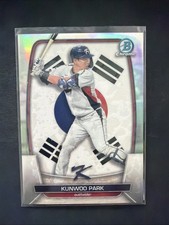 2023 BOWMAN CHROME KUNWOO PARK SILVER /499