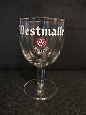 Westmalle Stem Glass with Silver Rim New