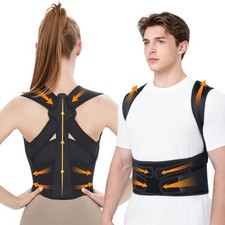 Posture Corrector for Men  Women - Adjustable Back Support Brace, Upper Pain...