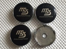 4x 60mm Für MS MAZDASPEED Auto Nabendeckel Emblem Felgendeckel Nabenkappen Mazda