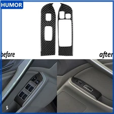 Real Carbon Fiber Front Window Lift Switch Panel Cover For Infiniti G35 2002-04