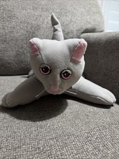 Vintage Tonka Pound Purries Pur-r-ries 1985 Solid Gray Cat 14 Plush Stuffed