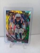 2024 Panini Select - Club Level Jabrill Peppers #262 Green & Yellow Shock Prizm