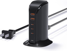 USB Charger 5 Ports USB C Charging Station PD 20W Fast Charging Hub for Multiple