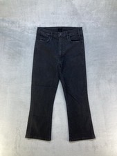 Mother The Hustler Ankle Fray Second Chance Jeans Not Guilty Black Size 30