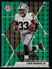 Lynn Bowden Jr. 2020 Panini Mosaic Reactive Green RC Rookie #229 Las Vegas