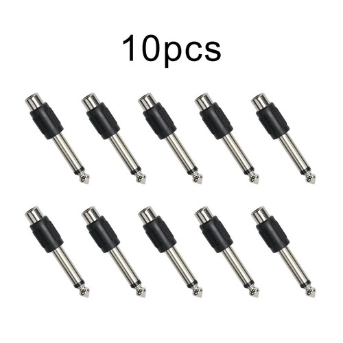 Adapter Audio 1/4 Male 10Pcs Connector Female Accessory High Quality Hot - Afbeelding 7 van 12