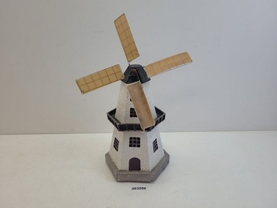 Windmühle Kunststoff Metall Dekoration Garten Niederlande Holland #263206