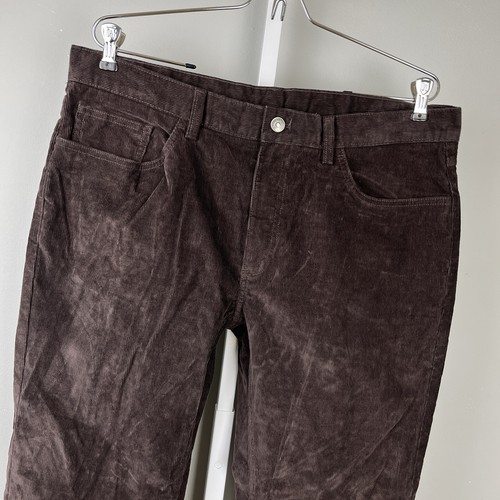 Brooks Brothers Corduroy Pants Mens 36x32 Dark Chocolate Brown Straight Leg - Picture 1 of 7