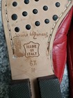 NEW Sesto Meucci Women’s size 6.5 Red All Leather mules/flats Made In Italy — photo 8