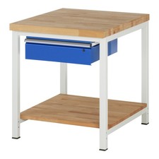Rau Werkbank h&ouml;henverstellbar 8001A7 B750xT900xH840-1040mm 1x Schublade-TA
