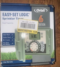 Orbit 57896 Easy-Set Logic 6-Station Indoor/Outdoor Sprinkler Timer w Lock & Key