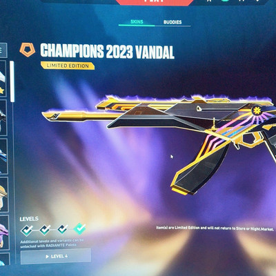 Valorant Champions 2023 Vandal, Ion Vandal, Spectrum Phantom, Oni Phantom