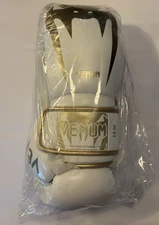 Venum Giant 3.0 Boxing Gloves White Gold Nappa & Handwrap
