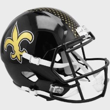 New Orleans Saints Full Size Speed Replica Football Helmet 2022 Alternate - NFL.