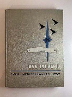 USS Intrepid CVA-11 1959 Mediterranean Cruise Book ~