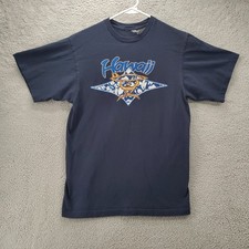 Hawaii T Shirt Mens Small Blue Y2K Surf