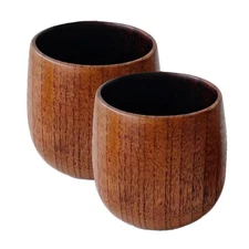2X Charred Wooden Bourbon Drinking Glass, Whiskey Tumbler, Bourbon Gifts for Men