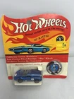 NEW VTG 1969 Hot Wheels Mattel RedLine Ford J Car Blue NOS Button Pin RARE MAG