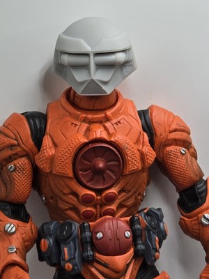 3d Printed BLACK HOLE SENTRY ROBOT  Head 1.0 Scale COSMIC Legions 1/12 figure