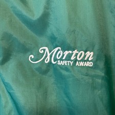 Vintage WestArk Nylon Coach Jacket Made in USA Green Morton Safety Award Large