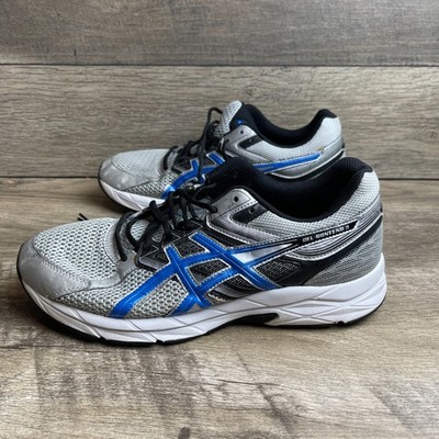 ASICS Gel-Contend 3 T5G1N Mens US 9.5 Running Shoes Silver Blue Athletic Sneaker