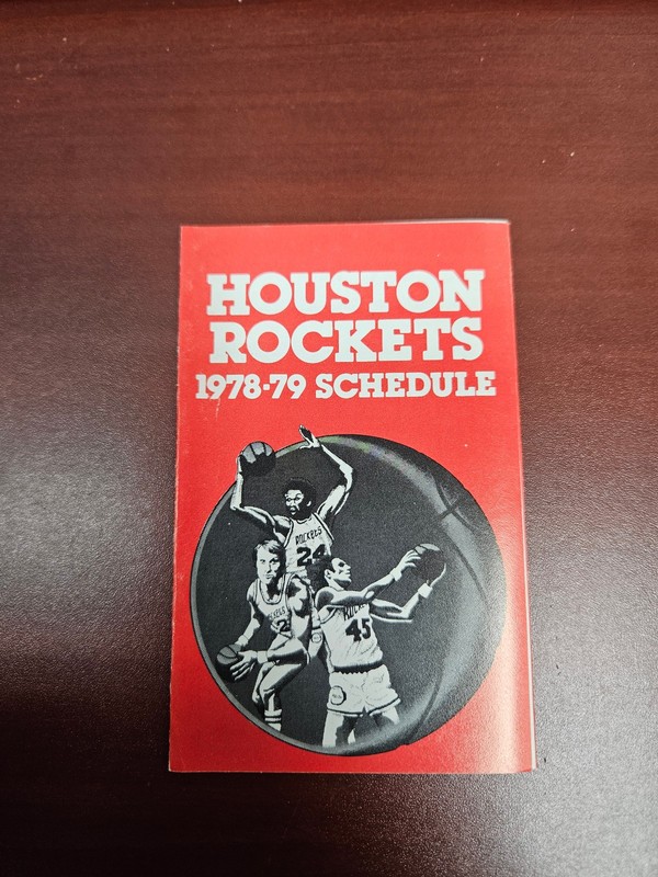ES25 Houston Rockets 1978/79 NBA Basketball Pocket Schedule - Gulf