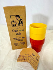 CUPS  BALLS TRICK Vintage 1940s Magic Shop Adams Original Packaging/Instruction