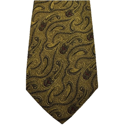Vintage Robert Talbott Best of Class USA Seidenkrawatte Designer Paisley Gold Multi