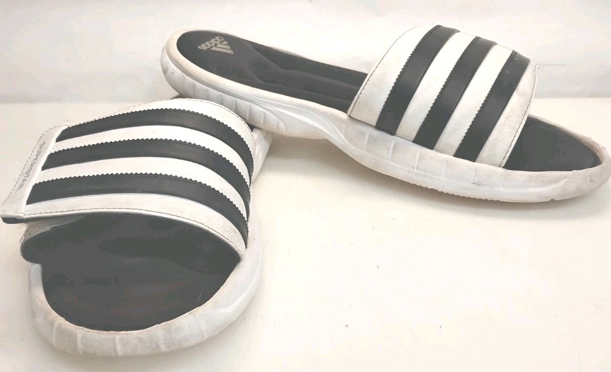Adidas Superstar 3G Slides Cloudfoam Surround Comfort White/Black Sz 13 |  eBay