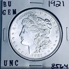 1921 BU GEM MORGAN SILVER DOLLAR UNC MS+++ U.S. MINT RARE COIN 8564