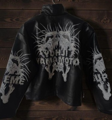 USED MINT CONDITION SUPREME X Y'S YOHJI YAMAMOTO LEATHER JACKET
