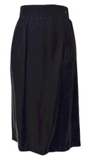 Vtg 90s Scott McClintock Black Velvet Pencil Skirt 10 Made In USA Dressy NWOT