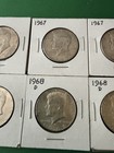 Lot of 6 40% Silver JFK Kennedy Half Dollars 1966, 1967, 1968-D — photo 3